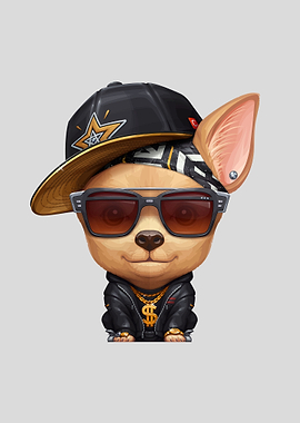 Fawn Chihuahua Rap Gangsta