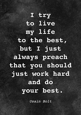 Usain Bolt Quote D021