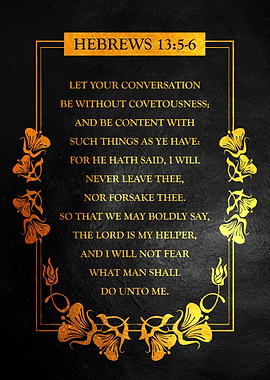 Hebrews 13 5 6