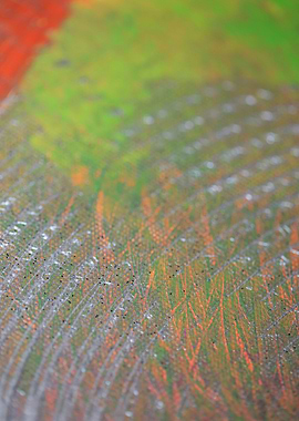 Colorful paint in canvas