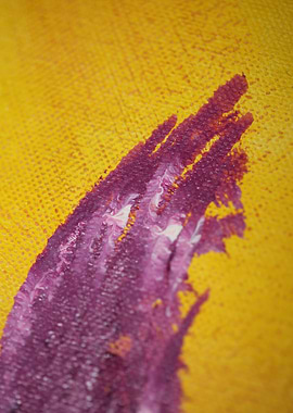 Colorful paint in canvas