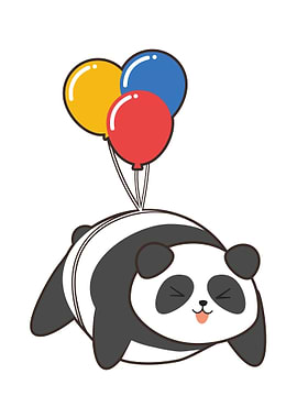 Panda Birthday Air ballon