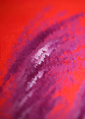 Colorful paint in canvas