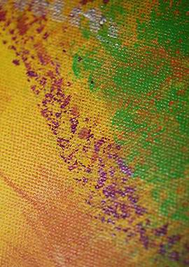 Colorful paint in canvas