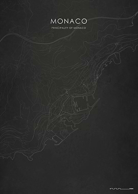 Silver Monaco City Map