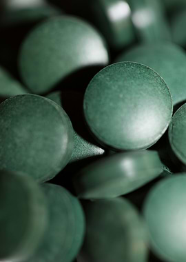 Spirulina platensis pills