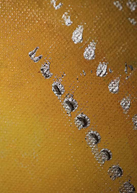 Colorful paint in canvas