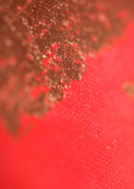 Colorful paint in canvas