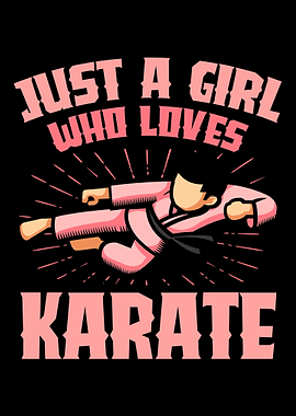 A girl who loves karate