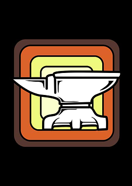 Blacksmith Anvil Retro