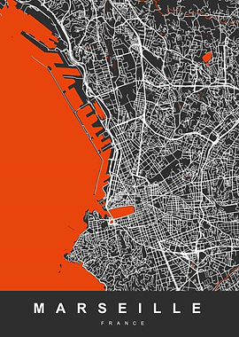 MARSEILLE map France