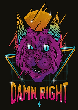 NEON PARTY CAT DESIGN