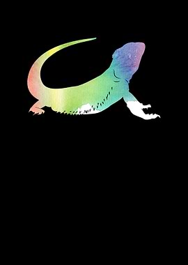 Bearded Dragon Silhouette