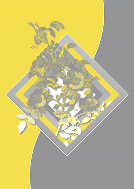 Grey and Yellow Rose Flora