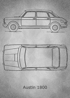 Austin 1800 Blueprint gray