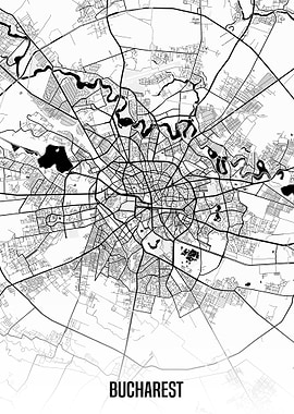 Bucharest map