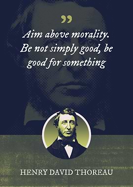Aim above morality Be not