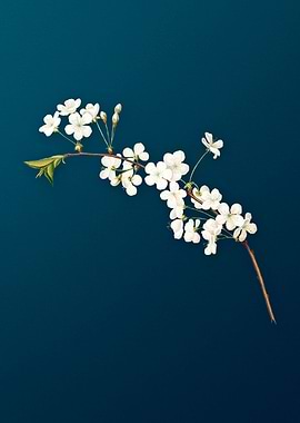 Vintage Cherry Flower