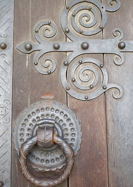 Ancient Door Portugal port