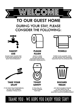 WELCOME FUNNY BATHROOM