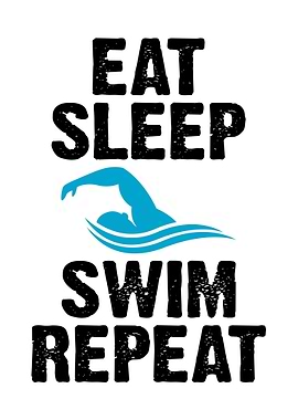 Eat Sleep Swim Repeat Gift
