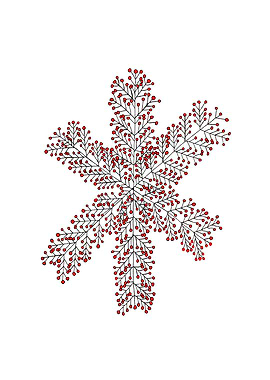 Red Berry Snowflake