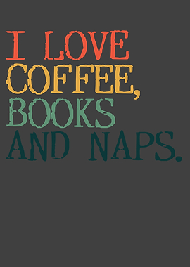 Books And Coffee Saying