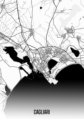 Cagliari map