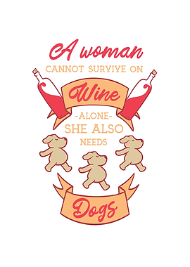 DOGS WINE LOVE