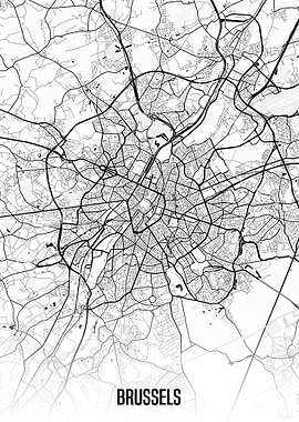 Brussels map