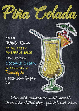 Pina Colada Cocktail Drink