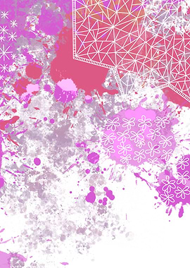 Abstract Watercolor Web