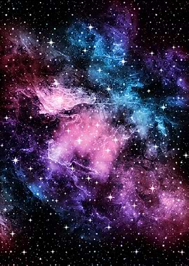 Pink Purple Blue Galaxy 1