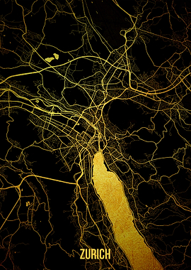 Zurich gold map