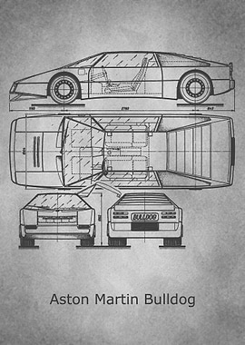 Aston Martin Bulldog gray