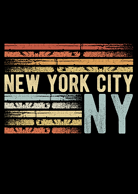 New York City NYC Retro