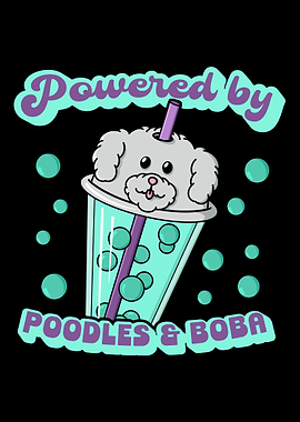 Boba Tea Pun Poddle dog