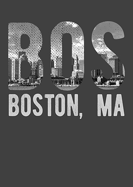 Boston Design City Skyline