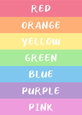 Color rainbow pastel