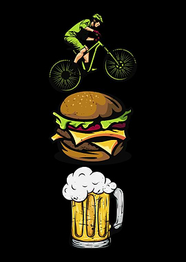 bike burger and beer