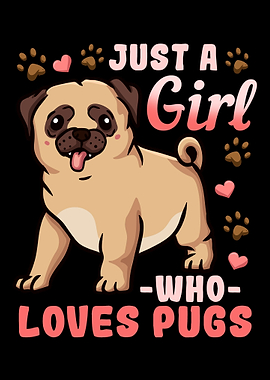 Pug Dog Lover Kawaii