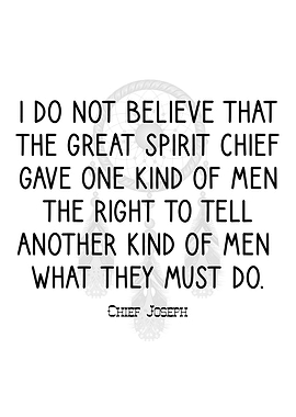 Chief Joseph On Relations