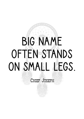 Chief Joseph On Big Name