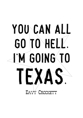 Davy Crockett On Texas