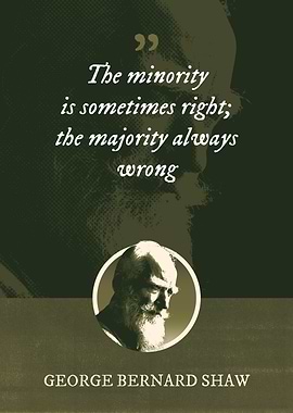 The minority is sometimes