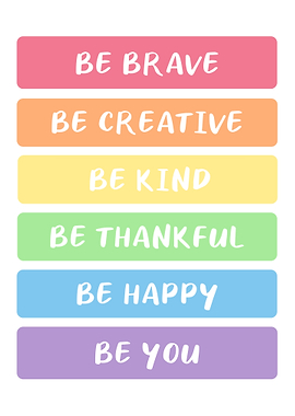 Motivation rainbow pastel