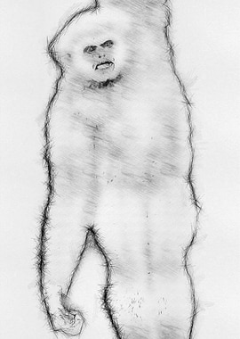 Monkey Pencil Drawing Art