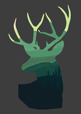 Nature Deer illustration