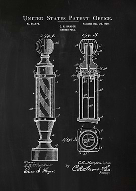50 Barbers Pole Patent 1
