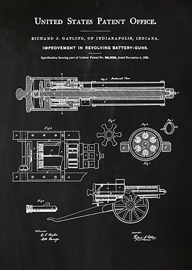 18 Gatling Gun Patent 186